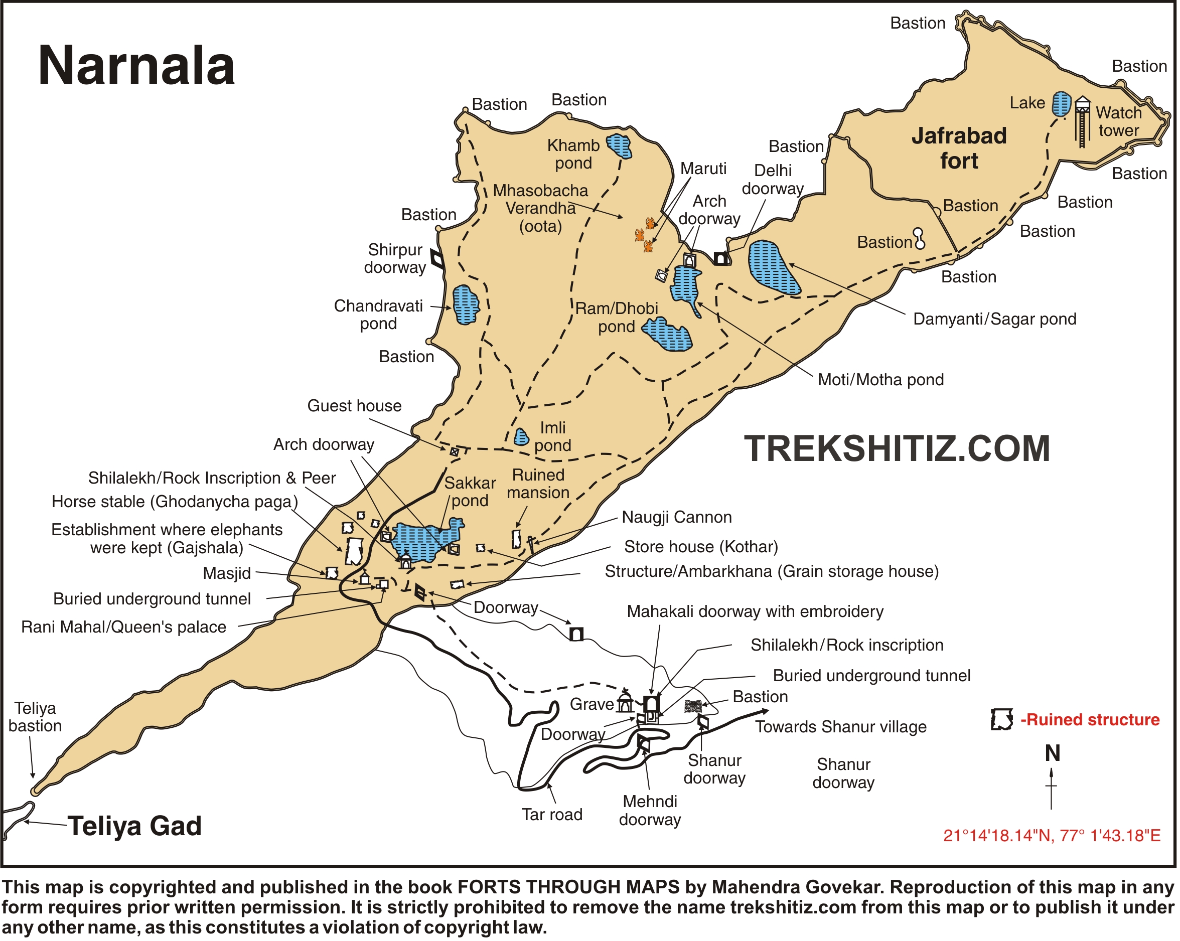 Narnala English Map